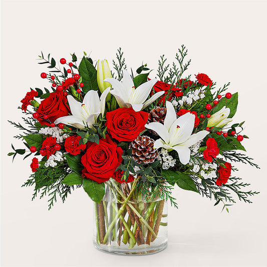 Best in Snow Bouquet –  Floral Expressions, Auburn IL