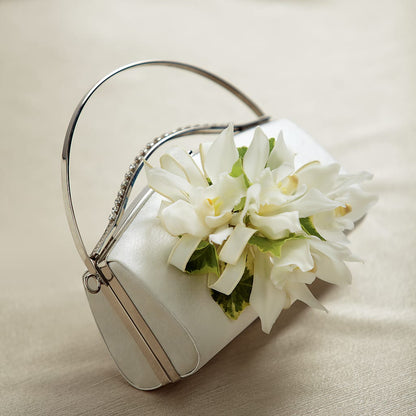 White Purse Decor –  Floral Expressions, Auburn IL
